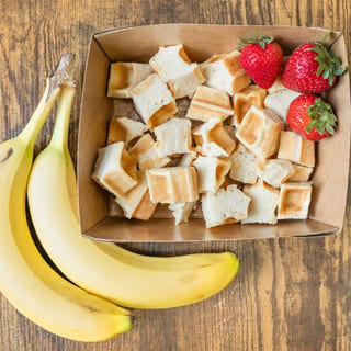 Fruity Belgian Waffle 🧇🍓🍌